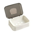 thumbnail image 1 of 1 Pcs Flip Soap Holder with Lid, Clear Soap Dishes with Lid Travel Soap Containers Lightweight Plastic Bar Soap Holder Boxes with Cover Portable Soap Case for Kitchen, Shower, School, Gym, 1 of 9
