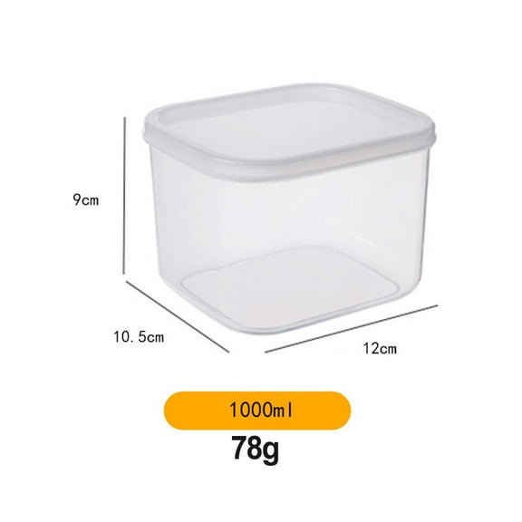 1 Pcs Food Containers Storage Durable Boxes Plastic Clear Microwave Freezer Safe Dispenser Not Absorb Taste And Odor