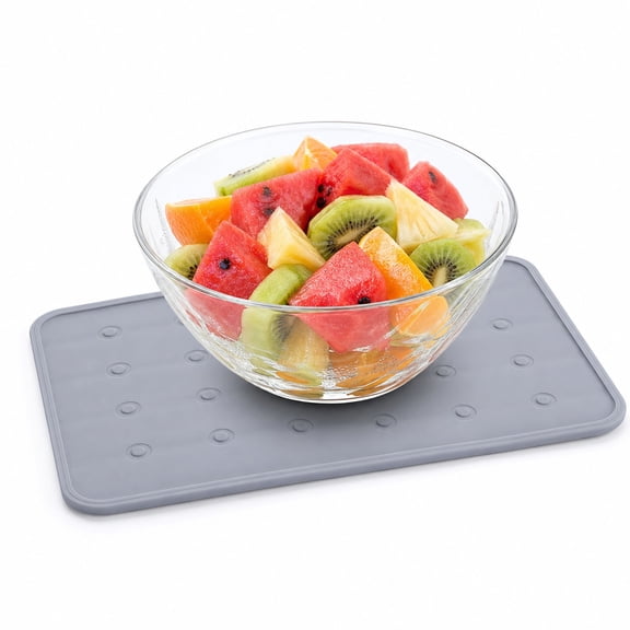 1 Pcs Food Cooling Serving Platter Buffet Display Chiller Party Food Trays 15.7 x 19.7 inch Reusable Freezable Ice Mat Charcuterie Chilling Mat for Buffet Table Chilled Serving Tray Party Gray