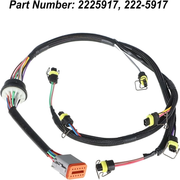 1 Pcs Fuel Injector Wiring Harness 2225917 Fit For CAT Caterpillar C7 Engine