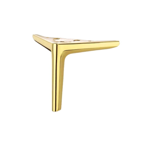 1 Pcs Furniture Legs Metal Feet,Metal Legs For Furniture,Metal Furniture Feet,Triangle Feet Replacement Dresser Legs,Replacement Sofa Legs,Metal Cabinet Feet,Modern Style Feet,(Gold,15 cm)