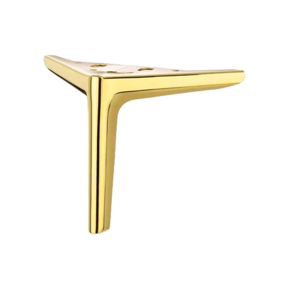 1 Pcs Furniture Legs Metal Feet,Metal Legs For Furniture,Metal Furniture Feet,Triangle Feet Replacement Dresser Legs,Replacement Sofa Legs,Metal Cabinet Feet,Modern Style Feet,(Gold,18 cm)