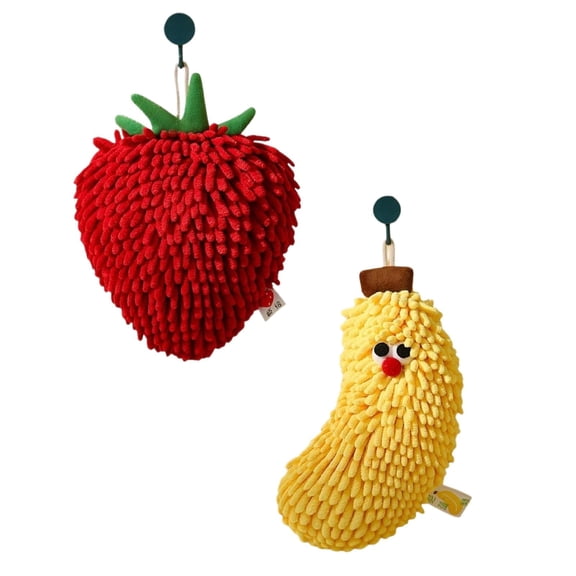 1 Pcs Fuzzy Hand Towels, Hanging Bathroom Super Fluffy Chenille Microfiber Towels, Super Soft Water Absorbent Decorative Hand Towels with Hanging Loop Machine Washable Kitchen Towels