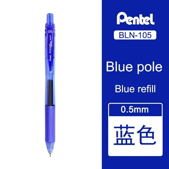 1 Pcs Gel Pen BLN105 Needle Tip Writing Smooth Quick Dry Color Ink 0.5mm Test Office Fountain Pen Japanese Stationery Blue