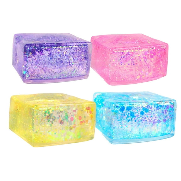 1 Pcs Glitter Slow Rising Squishies Stress Relief Toy, Soft Material Sensory Fidget Toy, Helps Reduce Anxiety Improve Focus for Adults, Great for Classroom Prizes Gift, Anxiety Relief Items Fidget