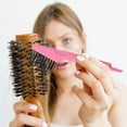 thumbnail image 1 of 1 Pcs Hair Brush Cleaner Tool 2-in-1, Pink Hairbrush Cleaner for Removing Hair Dust, Mini Comb for Removing Dirt, Home Salon Use, 1 of 7