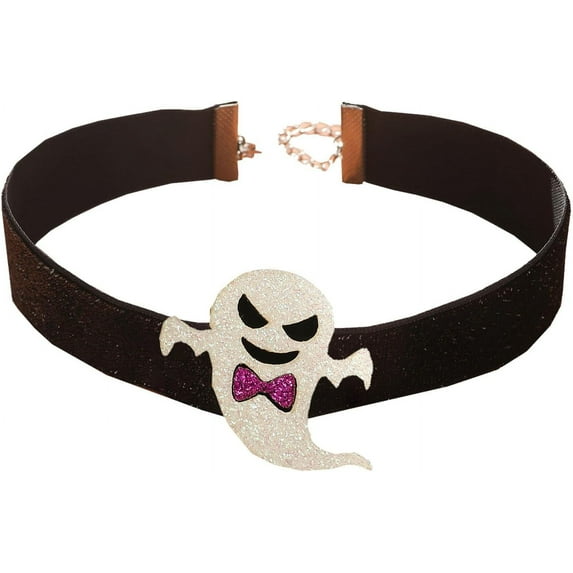 1 Pcs Halloween Choker Necklace Pumpkin Necklace for Women Bat Necklace Halloween Black Necklace for Halloween