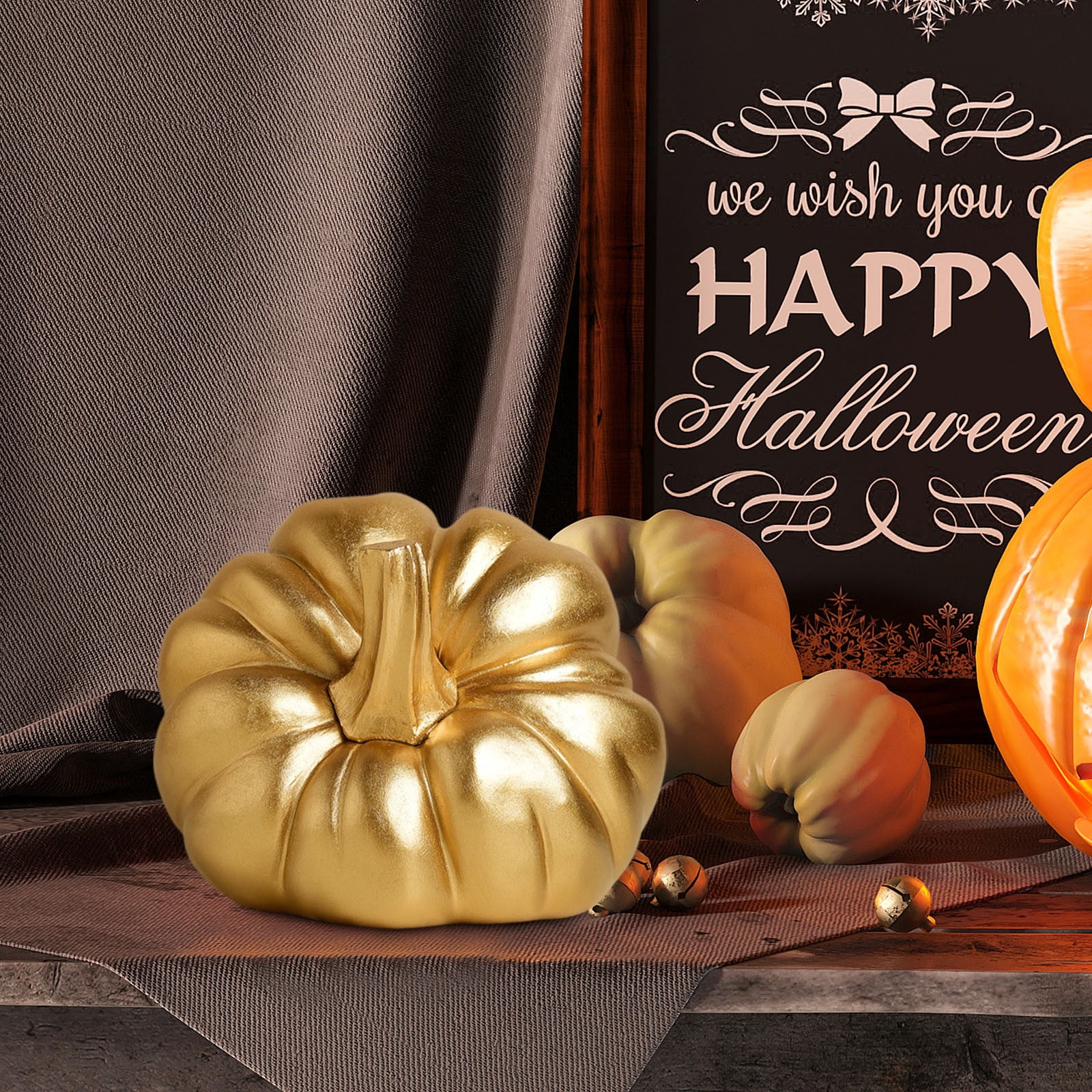 1 Pcs Halloween Decor Halloween Pumpkin Home Decor Resin Crafts Living ...
