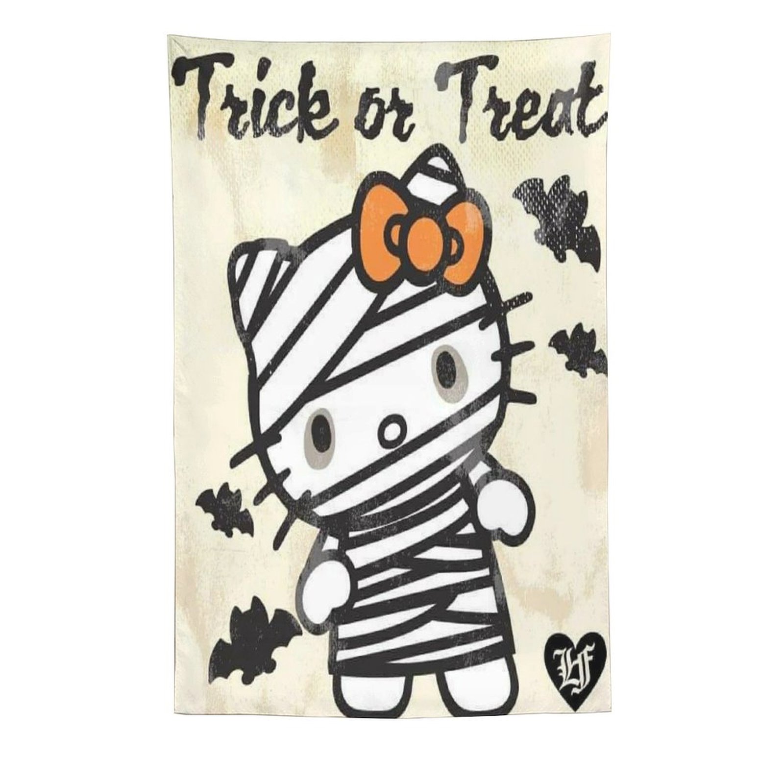 1 Pcs Halloween Hello Kitty Pumpkin Tapestry 60"x90" Wall Hanging