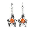thumbnail image 1 of 1 Pcs Halloween Pumpkin Earrings For Women - Gothic Black Dangle Earrings, Trendy Spooky Jewelry For Halloween Cosplay, Parties and Everyday Wear,Four styles(D), 1 of 8