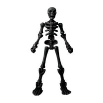 1 Pcs Halloween Skeleton Full Body Posable Joints Skeleton, Plastic Human Skeleton Decorations for Halloween Party Haunted House Supplies