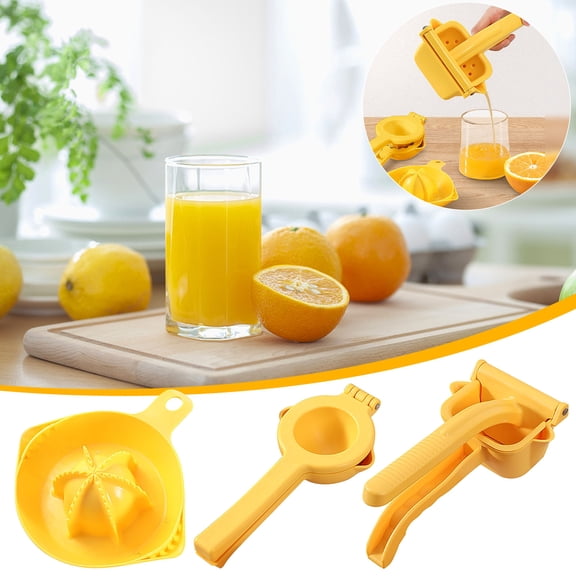 1 Pcs Handheld Manual Citrus Juicer, ABS Hand Press Lemon Lime Squeezer with Max Extraction, Ergonomic Easy Grip Fruit Juice Extractor, Dishwasher Safe for Home Bar Kitchen Use