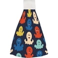 thumbnail image 1 of 1 Pcs Hanging Towels, Dish Towels Small Cute Octopus Absorbent Hand Towels with Hanging Loop Washcloth for Bathroom Kitchen, 1 of 7