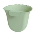 thumbnail image 1 of 1 Pcs Hanging Trash Can,Hanging Kitchen Bathroom Cabinet Door Trash Can,Kitchen Waste Bins Over-Cabinet Trash Can,Hanging Small Plastic Garbage Bowl,for Bedroom Bathroom Camping,(Green,7.87x6.5 in), 1 of 9