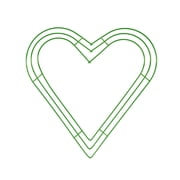 1 Pcs Heart Metal Wreath Frame, Metal Heart Shape Dream Catcher Rings Macrame Wreath Floral Hoop for Home Car DIY Craft Wedding Wall Hanging Decorations
