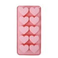 thumbnail image 1 of 1 Pcs Heart Shaped Ice Cube Trays,Heart Shaped Silicone Mold,Heart Ice Mold,Heart Ice Cube Tray,Valentine's Day DIY Love Ice Cubes,10-Cavity Silicone Molds For Ice Cubes,Candy & Chocolate(4.1"x8.5"), 1 of 8