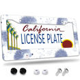 thumbnail image 1 of 1 Pcs Hedgehogs Pattern License Plate Frame, License Plate Cover for Car Decorative Parts, Aluminum License Plate Bracket Holder Rust-Proof Weather-Proof for US Standard Car, 1 of 9