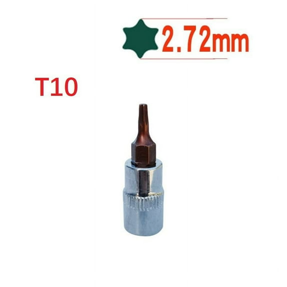 1 Pcs Hex Torx Screwdriver Bit 1/4 Inch Drive Socket Hand Tools T10