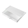 thumbnail image 1 of 1 Pcs Hidden Under Desk Drawer,Plastic Under Desk Drawer,Adhesive Desktop Storage Organizer,Hidden Attachable Slide Out Desk Drawer,Under Table Tray for Pencil Pen,(White,9.25x4.13x1.38 in), 1 of 8