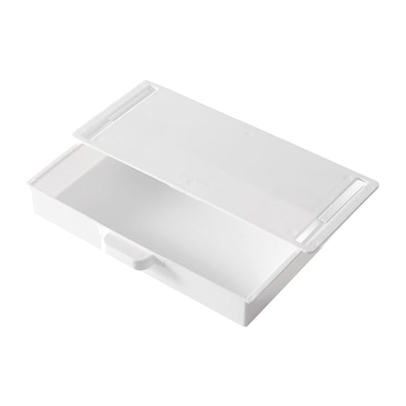 1 Pcs Hidden Under Desk Drawer,Plastic Under Desk Drawer,Adhesive Desktop Storage Organizer,Hidden Attachable Slide Out Desk Drawer,Under Table Tray for Pencil Pen,(White,9.25x4.13x1.38 in)