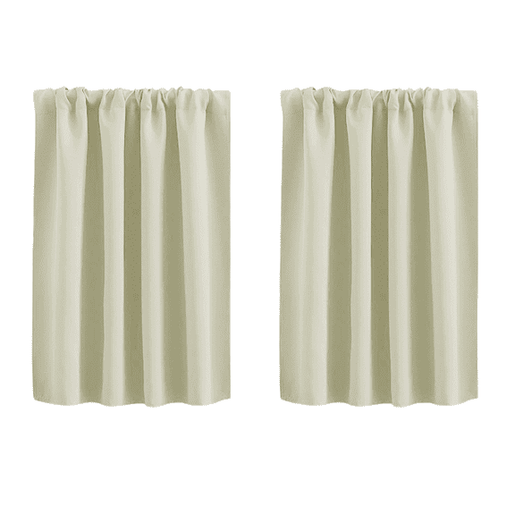 1 Pcs High Density Fabric Window Blackout Curtains Half Short Curtains Suitable For Small In Bedroom, Dining Room, Kitchen And Bathroom