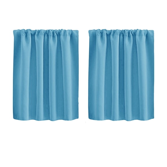 1 Pcs High Density Fabric Window Blackout Curtains Half Short Curtains Suitable For Small In Bedroom, Dining Room, Kitchen And Bathroom