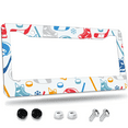 thumbnail image 1 of 1 Pcs Hockey Equipment License Plate Frame, License Plate Cover for Car Decorative Parts, Aluminum License Plate Bracket Holder Rust-Proof Weather-Proof for US Standard Car, 1 of 9