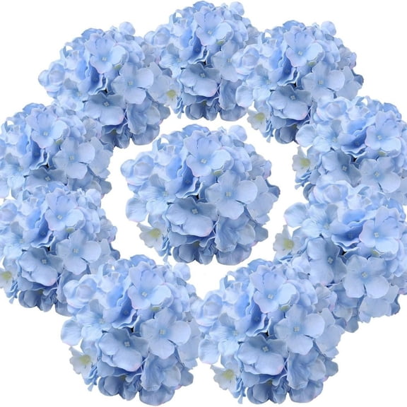 1 Pcs Hydrangea Artificial Flower, Silk Hydrangea Flowers, Artificial Flowers Heads with Stems, Full Hydrangea Flowers for Home Decor/Wedding/Christmas/DIY/Party/Garden