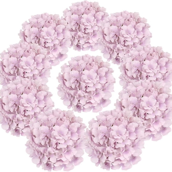 1 Pcs Hydrangea Flower Ball, Fake Flowers Lavender Hydrangea Artificial Flowers, Silk Flowers with Stems for Wedding Decor, Home, Baby Shower, Table Centerpieces Decoration 13"