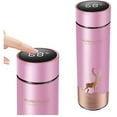 thumbnail image 1 of 1 Pcs Insulated Water Bottle, Smart Water Bottle Stainless Steel Vacuum Flask,Travel Mug with Smart LCD Touch Screen,Keep Hot Or Cold, Car Portable Travel Tea Coffee Vacuum Thermoses Cup(Pink), 1 of 8