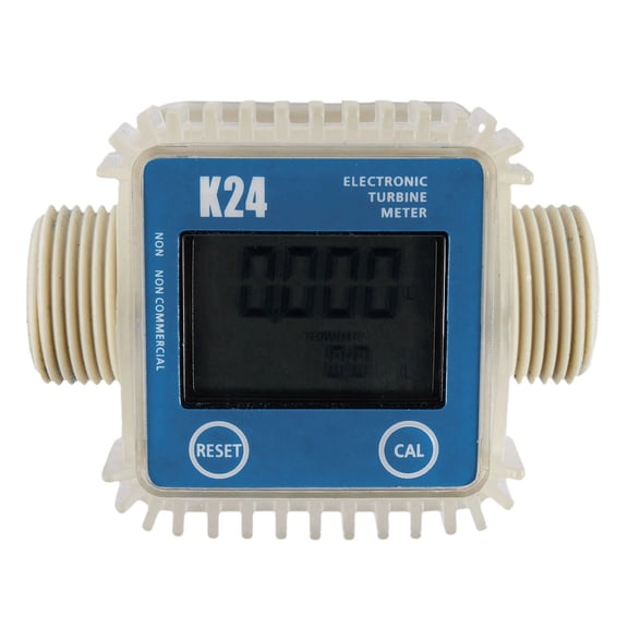 1 Pcs K24 Lcd Digital Fuel Flow Meter Widely Used For Chemicals Water ,Easy to Install
