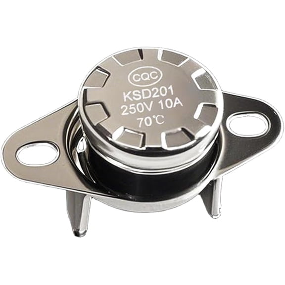 1 Pcs KSD201 70C Thermal Fuse Temperature Control Switch Fit for GE Microwave Oven Water Heater, 250V 10A 70C, Normally Closed - Multi-Functional High-Efficiency Design for Modern Kit