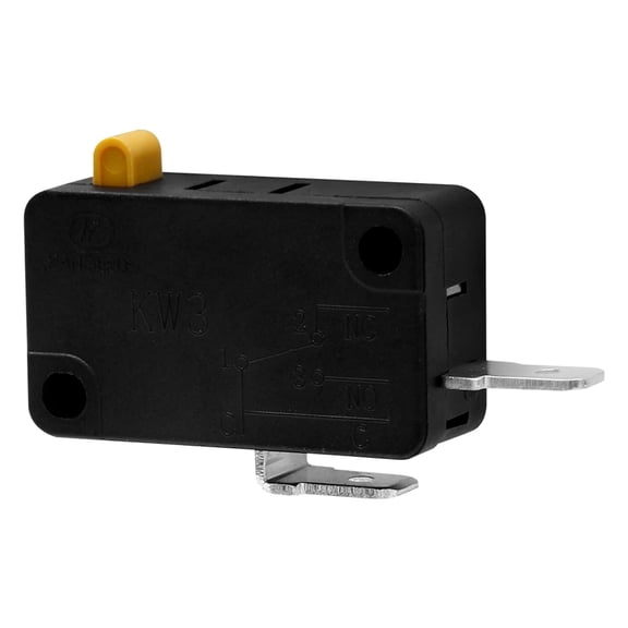 1 Pcs KW3 Snap Action Switch 125V/250V,Micro Limit Switch for Air Fryer Microwave Vacuum Cleaner Coffee Machine(Normally Open)