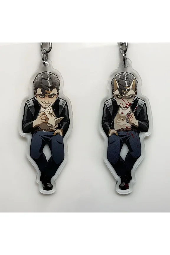 1 Pcs Keychain - Indie Game - Jack Double Sided Acrylic Charm Keyring Gift