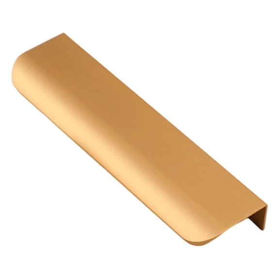 1 Pcs Kitchen Cabinet Handles,Metal Finger Pulls,Heavy-Duty Cabinets Edge Pulls,Small Finger Pulls for Cabinets,Edge Drawer Pull Concealed,Kitchen Cabinet Handles Hardware,Gold 4.72 in
