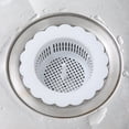 thumbnail image 1 of 1 Pcs Kitchen Sink Strainer,Plastic Sink Strainers,Drain Filter Wide Rim 3.54 In Diameter,Kitchen Sink Drain Strainer,Plastic Kitchen Sink Strainer Basket,Anti-Clogging Basket Strainer,White, 1 of 7