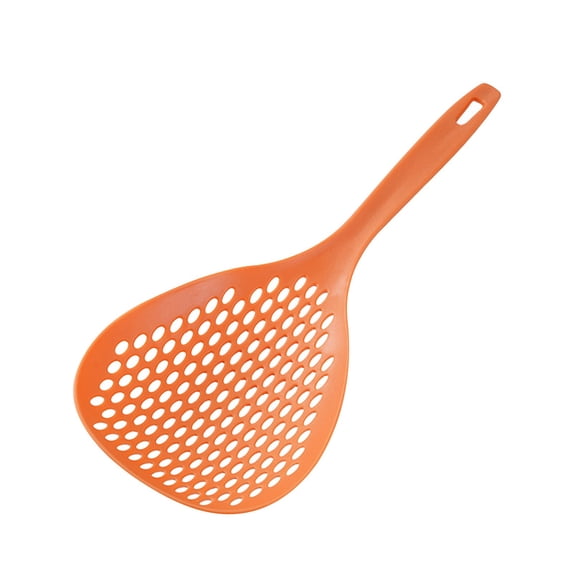 1 Pcs Kitchen Skimmer Spoon, Strainer Scoop Colander Slotted Pasta Spoon Plastic Skimmer Spoon with Handle Food Drain Shovel for Kitchen Cooking