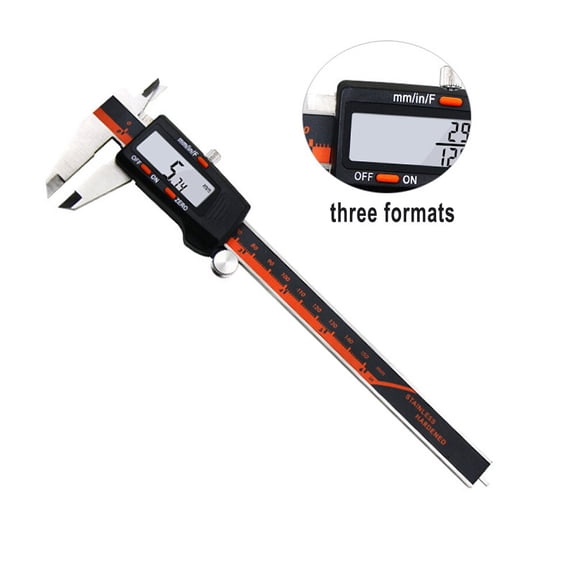 1 Pcs LCD Digital Caliper Electronic Meter Carbon Fiber Vernier Micrometer Ruler For Wood Measuring Tools Woodworking Parts