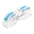 thumbnail image 1 of 1 Pcs Lever Wire Connectors, Mini Quick Connectors Push-in, Compact Connectors Lever Connectors,Electrical Wire Butt Splice Inline Terminals, for Any Circuit Inline Splices,1.55''x0.35''x0.57''(Blue), 1 of 5