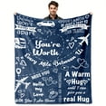 thumbnail image 1 of 1 Pcs Long Distance Relationship Gifts, Boyfriend Gifts From Girlfriend, Boyfriend Birthday Gifts Blankets, Romantic Gifts For Him Fathers Day Christmas Valentines, To My Boyfriend, 1 of 5