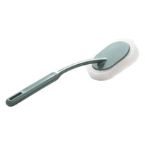 1 Pcs Long Handle Sponge Scrub Bathroom Brush, Cleaning Brush with Long Handle, Sponge Brush Floor Scrubbers for Dishwashing Kitchen Toilet Bathroom