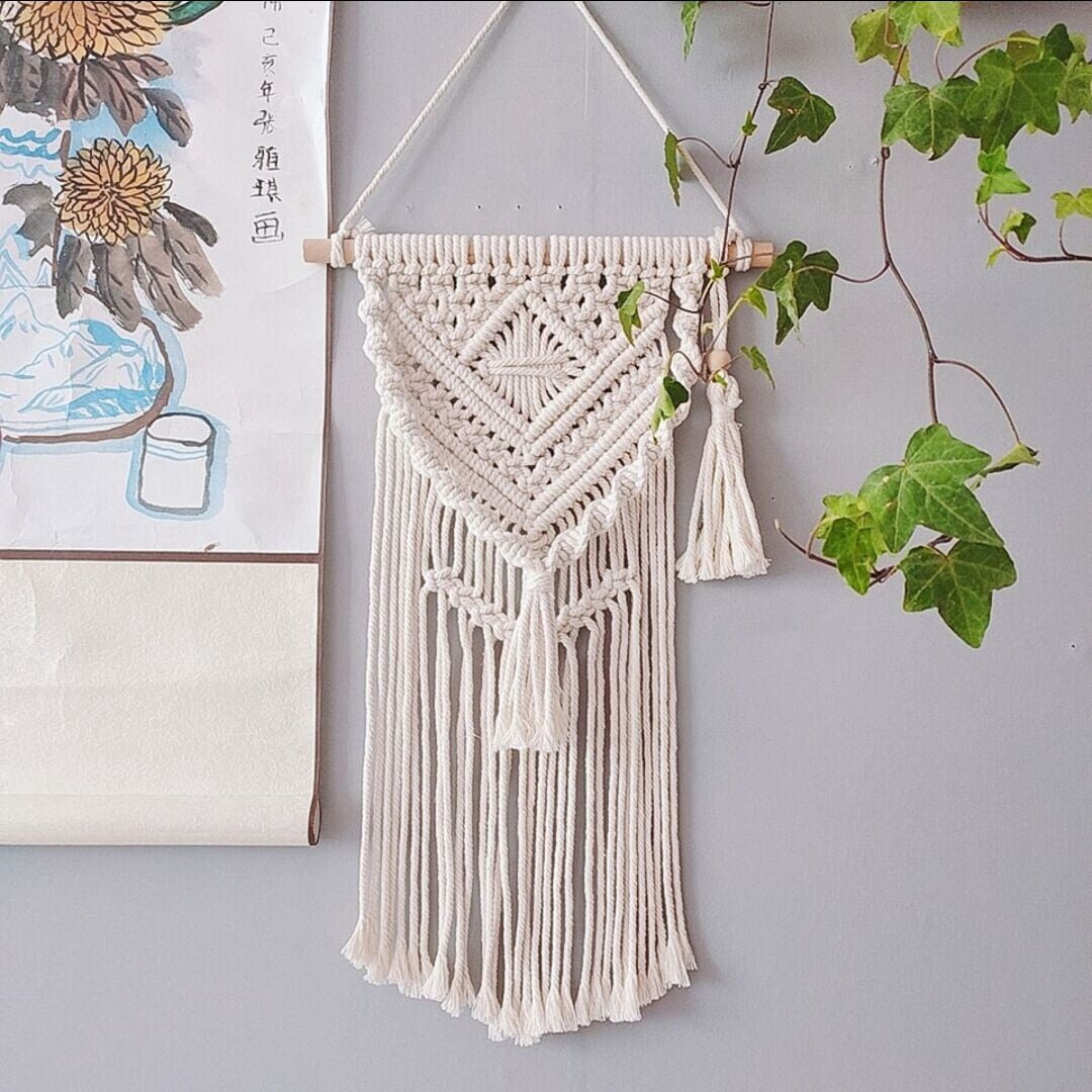 1 Pcs Macrame Wall Hanging Decor Woven Wall Art Macrame Tapestry Boho ...