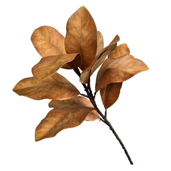 1 Pcs Magnolia Artificial Leaves Branches 22 Inch 3D Real Touch Magnolia Stems Magnolia Twigs for Indoor Outdoor Vase Filling Home Wedding Floral Arrangement Decoration
