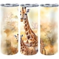 thumbnail image 1 of 1 Pcs Mama Baby Giraffes Skinny Tumbler with Lid, Stainless Steel Double Wall Insulated Slim Travel Tumbler Cup for Coffee Tea Beverages, 20 oz, 1 of 6