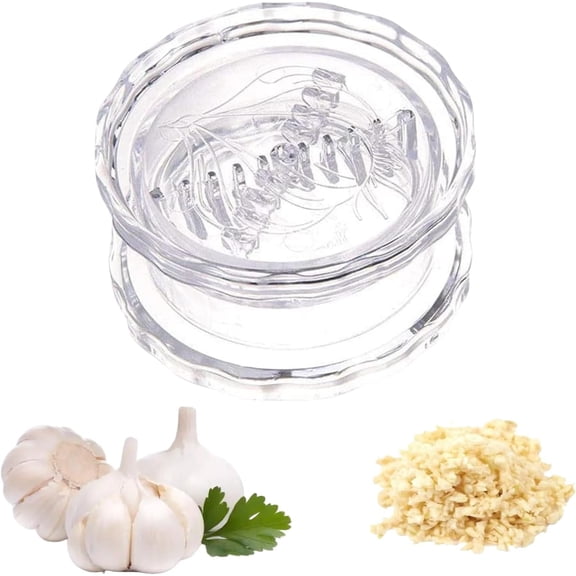 1 Pcs Manual Garlic Twister Masher - Multi-Functional Mincer Grinder for Garlic Onion Ginger Herbs Nuts Impact Resistant Kitchen Gadget