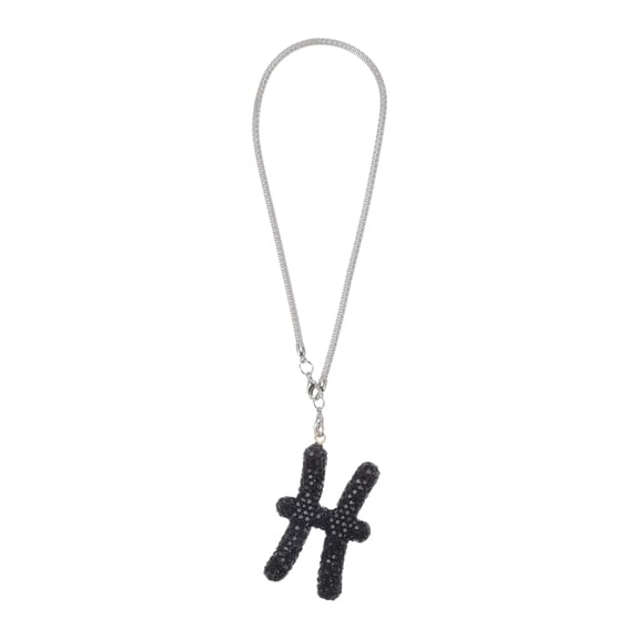 1 Pcs Metal Faux Rhinestone Pisces Faux Diamond Car Rear View Mirror Pendant Accessories Car Hanging Ornament Black