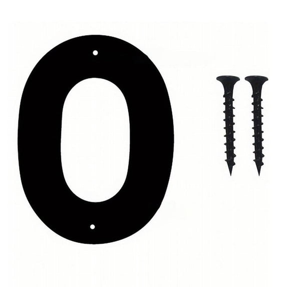 1 Pcs Metal House Numbers Letter, Black House Address Numbers for Outside, Personalized Address Number Sign, Modern Metal Address Number Letters for Homes, Apartments, Farms, Office with Strews
