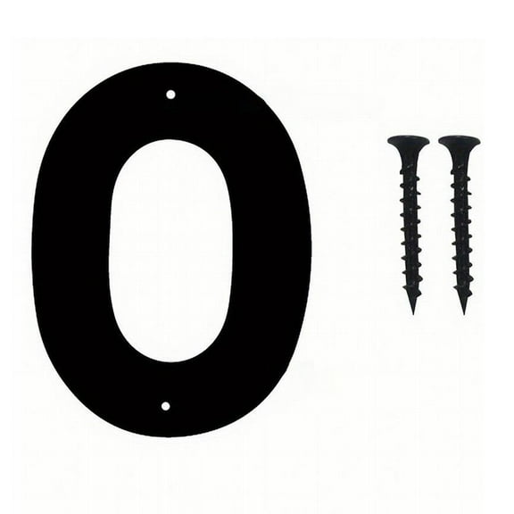 1 Pcs Metal House Numbers Letter, Black House Address Numbers for Outside, Personalized Address Number Sign, Modern Metal Address Number Letters for Homes, Apartments, Farms, Office with Strews