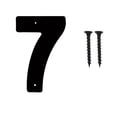 thumbnail image 1 of 1 Pcs Metal House Numbers Letter, Black House Address Numbers for Outside, Personalized Address Number Sign, Modern Metal Address Number Letters for Homes, Apartments, Farms, Office with Strews, 1 of 7