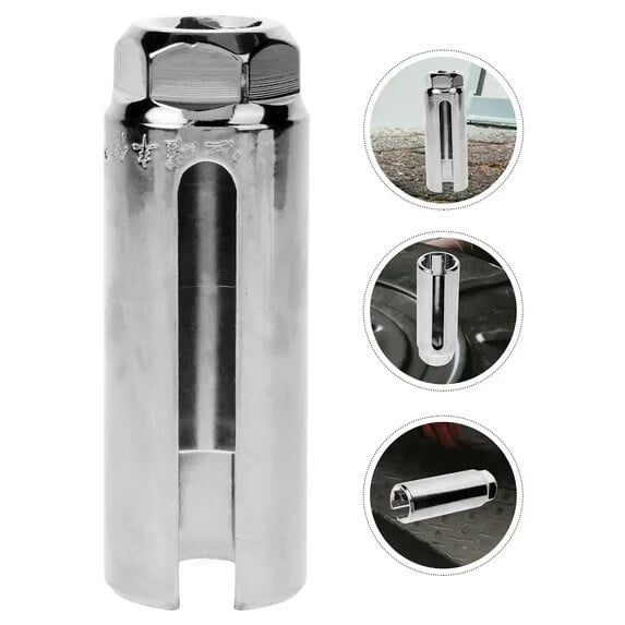 1 Pcs Metal Sensor Socket for Automotive Disassembly Tools Professional Mechanics Silver 3.5x1.2x1.2in